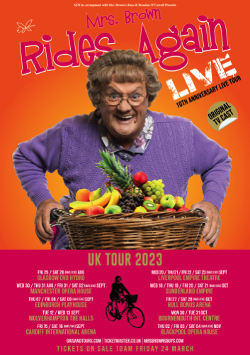 mrs browns boys live tour uk pass backstage vip aaa ireland